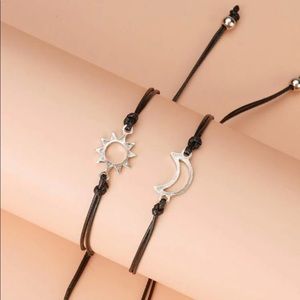 Sun and Moon Tie Friendship Bracelet Set BOHO